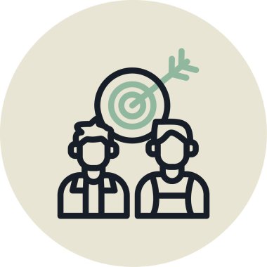 Hedef. Web simgesi basit illüstrasyon