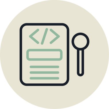 Modern simgenin vektör illüstrasyonu