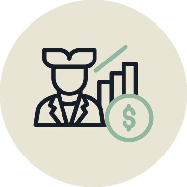 iş büyüme vektör simgesi