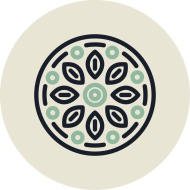 Meksika kültürü. Meksika simgesi illüstrasyonu