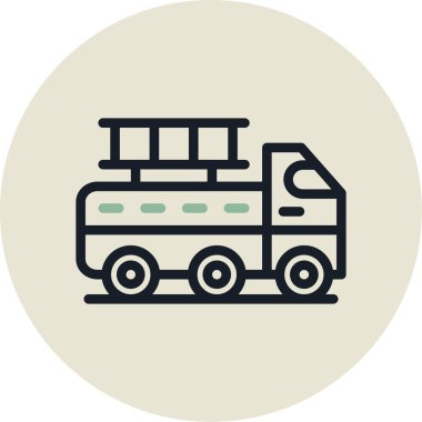 Kamyon. Web simgesi basit illüstrasyon