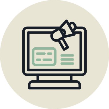 İnternet web renk simgesi