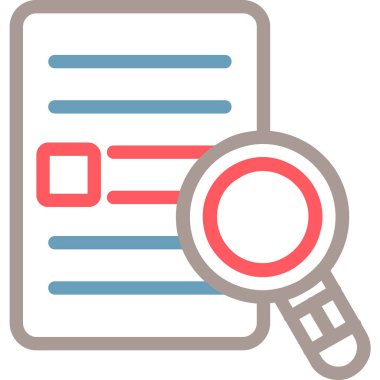 Arama simgesi, vektör illüstrasyonu