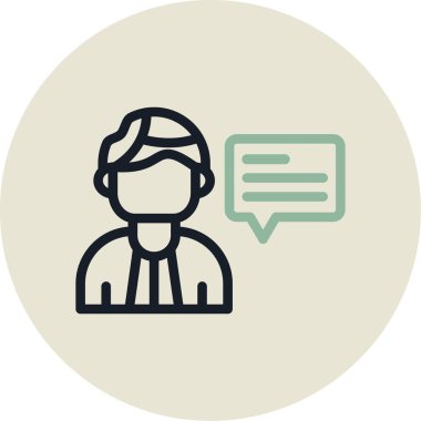 Avatar simgesi, vektör illüstrasyonu