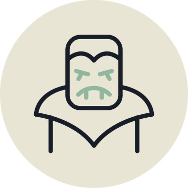 Cadılar Bayramı hayalet simgesi vektör illüstrasyonu