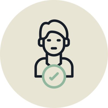 Müşteri servis simgesi vektör illüstrasyonu