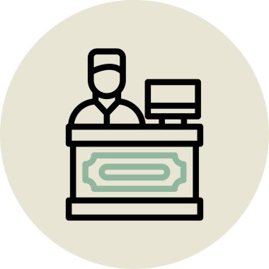 Modern simgenin vektör illüstrasyonu