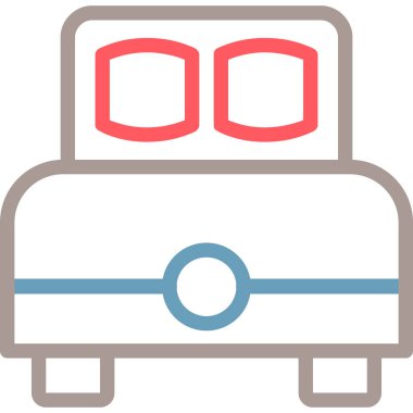 araba yatağı ikon vektör illüstrasyonu