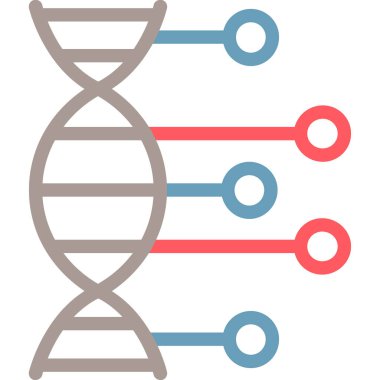 DNA molekülü vektör simgesi