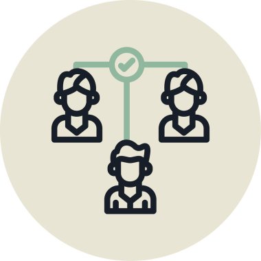 İnsan simgesinin vektör illüstrasyonu