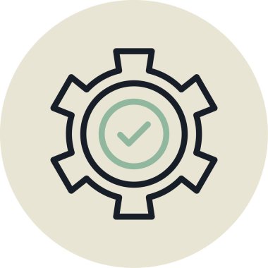 Teçhizat Web simgesi basit illüstrasyon