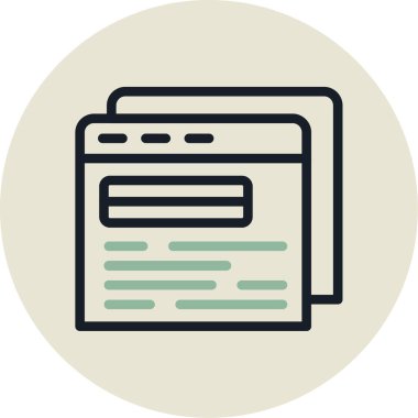 gazete simgesi, vektör illüstrasyonu