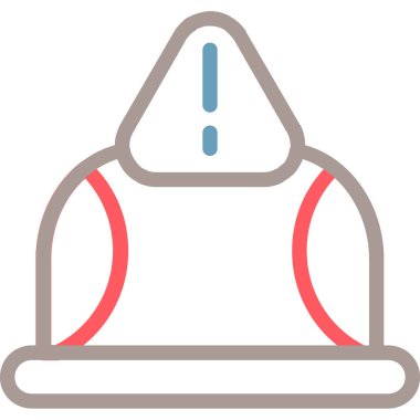 Çizgi film simgesinin vektör çizimi