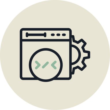 Çamaşır makinesi renkli vektör simgesi