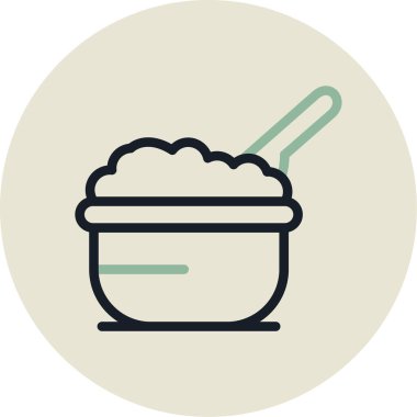 Gıda vektörü illüstrasyon simgesi