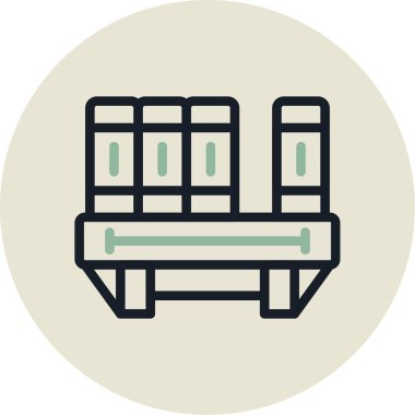 mobilya ikonu vektör illüstrasyonu