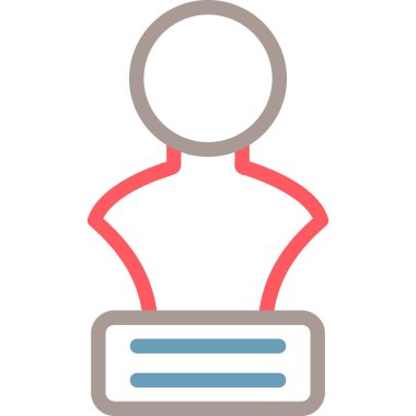 iş adamı simgesi vektör illüstrasyonu