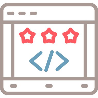 Web sayfası. Web simgesi basit illüstrasyon