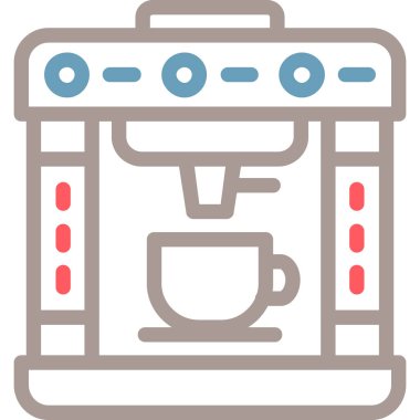 kahve makinesi simgesi. vektör çizim