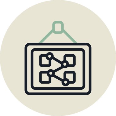 ağ paylaşım simgesi çizimi