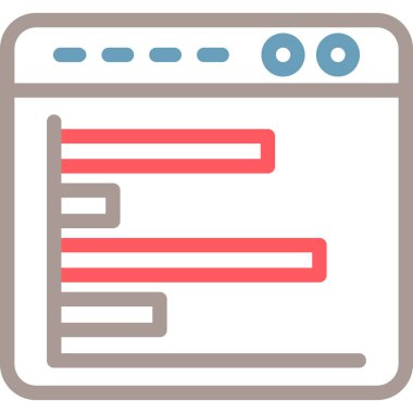 Veri. Web simgesi vektör illüstrasyonu