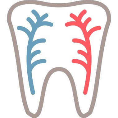 Diş. Web simgesi basit illüstrasyon