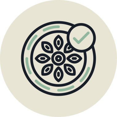 yiyecek ikonu vektör illüstrasyonu