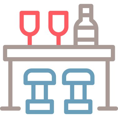 Restoran simgesi vektör illüstrasyonu