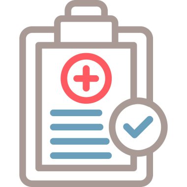 Kontrol listesi simgesi vektör illüstrasyonu