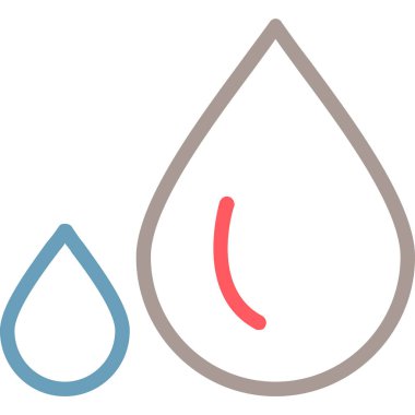 Kan damlası. Basit resimleme