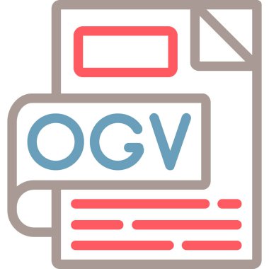 dosya biçimi simgesi, vektör illüstrasyonu