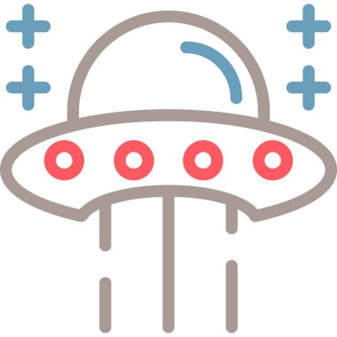 ufo. Web simgesi basit illüstrasyon