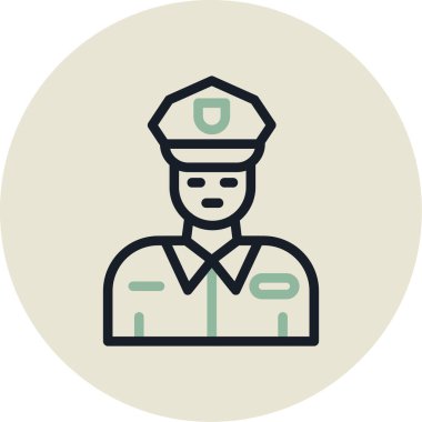 Askeri simgenin vektör illüstrasyonu