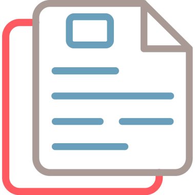 belge simgesi vektör illüstrasyonu