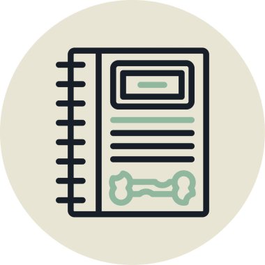 Belge. Web simgesi basit illüstrasyon