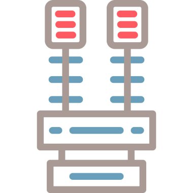 Sunucu. Web simgesi basit illüstrasyon