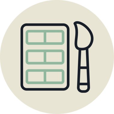 Modern bir simgenin vektör illüstrasyonu