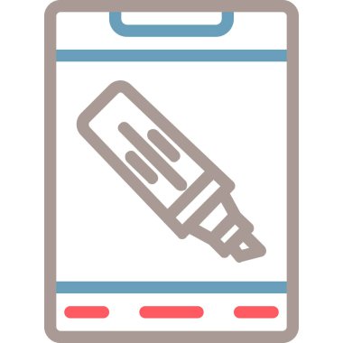 Kalem. Web simgesi basit tasarım