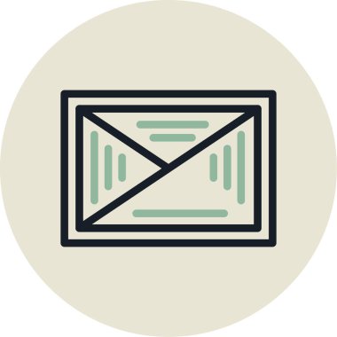 Zarf. Web simgesi basit illüstrasyon