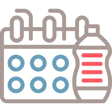 tıbbi ve sağlık çizgisi vektör simgesi.