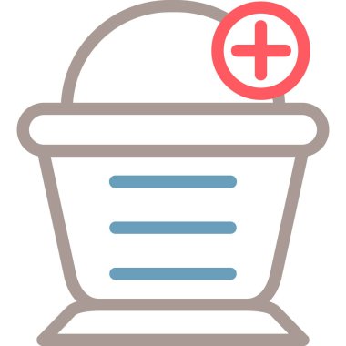 Sepet. Web simgesi basit tasarım