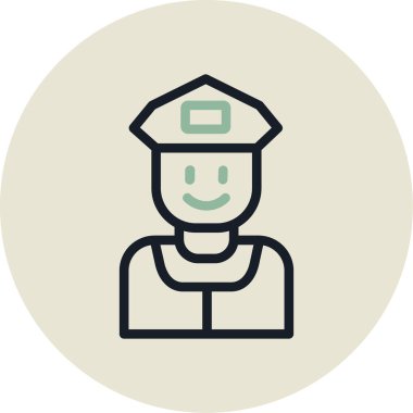 avatar. Web simgesi basit illüstrasyon