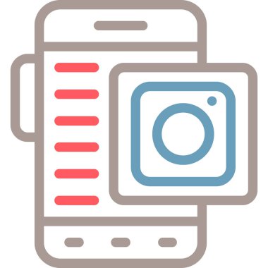 Kamera. Web simgesi basit illüstrasyon