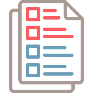 Liste vektör simgesini kontrol et