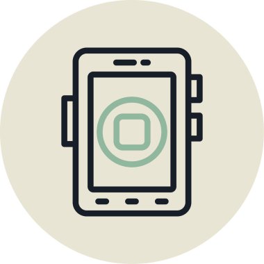 akıllı saat simge vektör illüstrasyonu