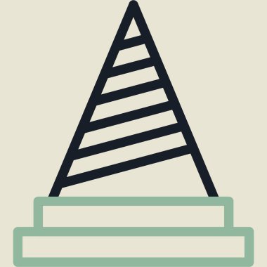 piramit simgesi. vektör illüstrasyonu