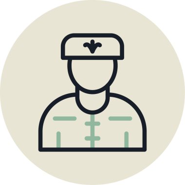 polis simgesi vektör illüstrasyonu