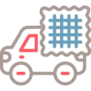 araba simgesi vektör illüstrasyonu