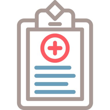 tıbbi ve sağlık çizgisi vektör simgesi