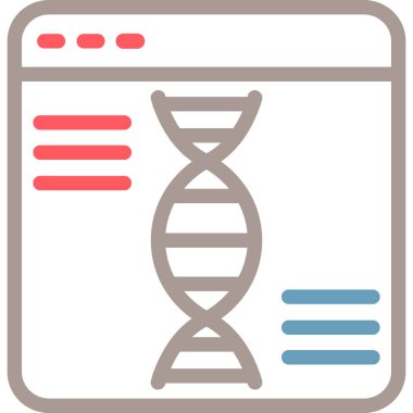 DNA simgesi vektör illüstrasyonu